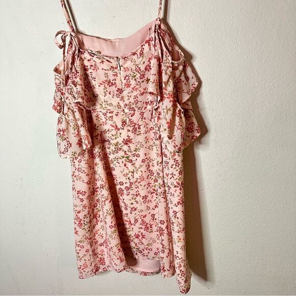 NWOT For Love & Lemons Aurora Floral Cold Shoulder Mini Dress Small - Picture 10 of 10